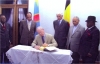 Armand de Decker, hôte du Sénat congolais